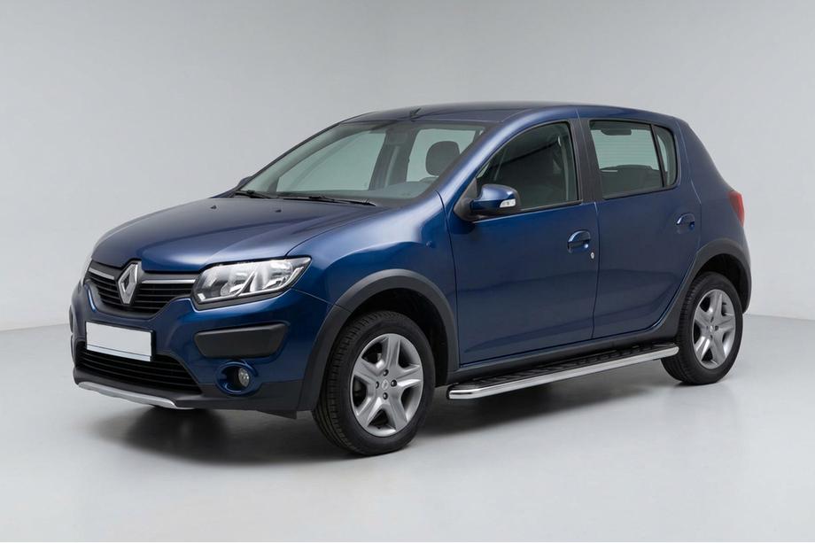 Renault Sandero 2013–2022 Maydos V1 sidetrin (2 stk., aluminium ↗ rustfrit stål) Image