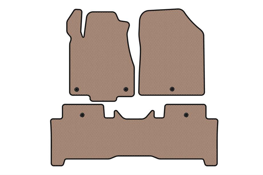 Acura MDX 2007–2013 Gummimåtter Carsuit (2 rækker, beige) Image