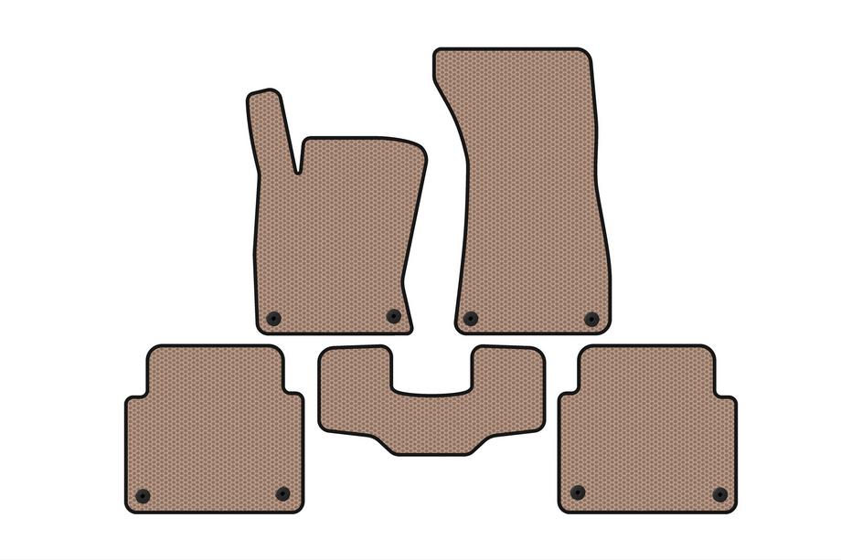 Audi A8 2002–2009 Gummimåtter Carsuit (Short, beige) Image