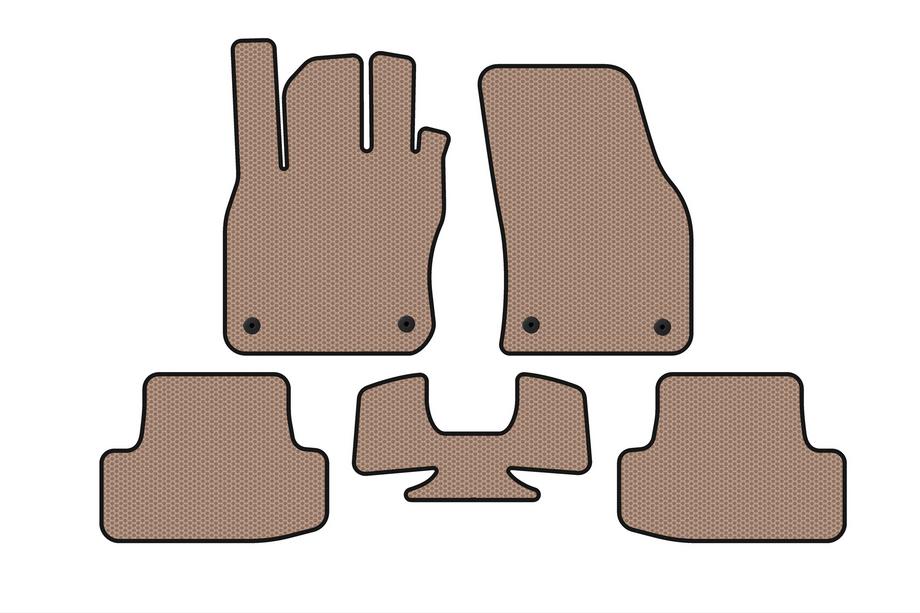 Audi Q2 2016– Gummimåtter Carsuit (Beige) Image