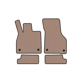Gummimåtter Carsuit (Coupé, beige)
