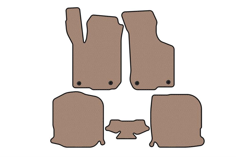 Audi A3 1996–2003 Gummimåtter Carsuit (HB, 3-dørs, beige) Image
