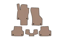 Audi A3 2012–2020 Gummimåtter Carsuit (til E-tron, Sportback, beige) foto 1