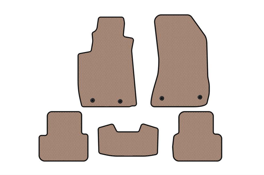 Alfa Romeo 159 2005–2011 Gummimåtter til kabinen Carsuit V-2 (Beige) Image
