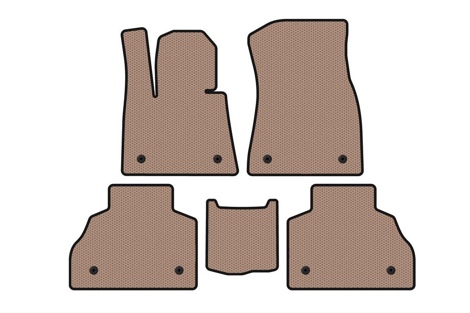 BMW X7 G07 2019– Gummimåtter Carsuit (2 rækker, beige) Image