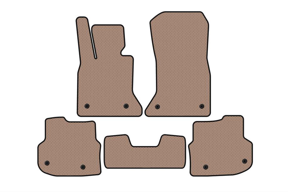BMW 5-serie F10/F11 2010–2016 Gummimåtter Carsuit 2010-2013 (Beige) Image