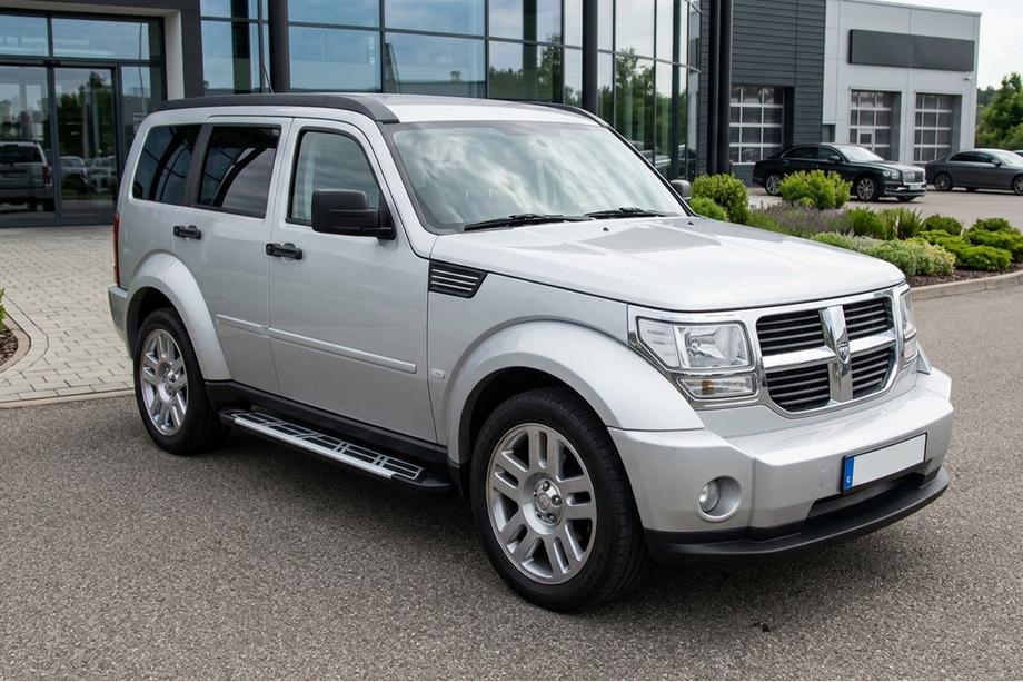 Dodge Nitro 2006–2011 Sunrise sidetrin (2 stk., aluminium) Image