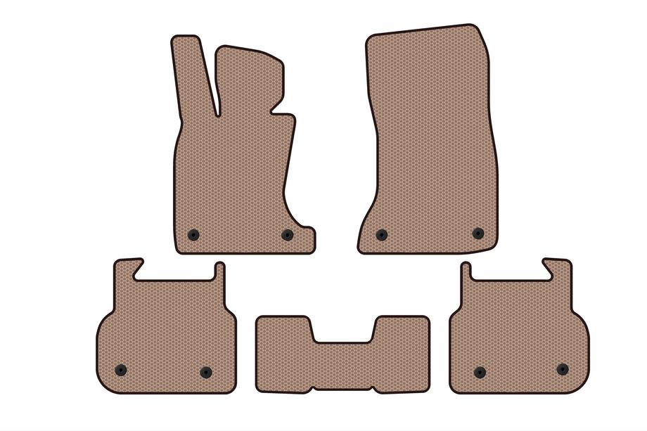 BMW 7-serie F01/F02 2008–2015 Gummimåtter Carsuit (til F01, beige) Foto 1