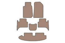 Chevrolet Trailblazer 2012–2019 Carsuit gummimåtter til kabine (3 rækker, beige) foto 1