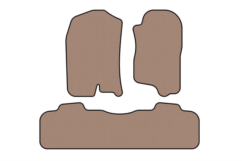Chevrolet Tahoe 2007–2014 Gummimåtter Carsuit (2 rækker, 2007-2014, beige) Foto 1