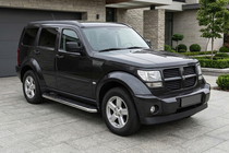 Dodge Nitro 2006–2011 Maydos V1 sidetrin (2 stk., aluminium ↗ rustfrit stål) foto 1