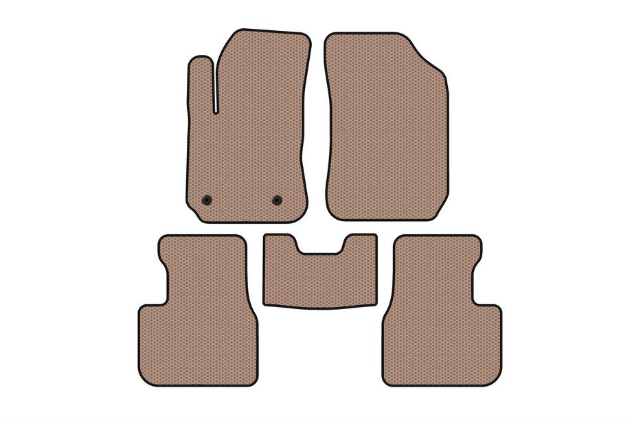Citroen Cactus 2014–2020 Gummimåtter Carsuit (Beige) Image