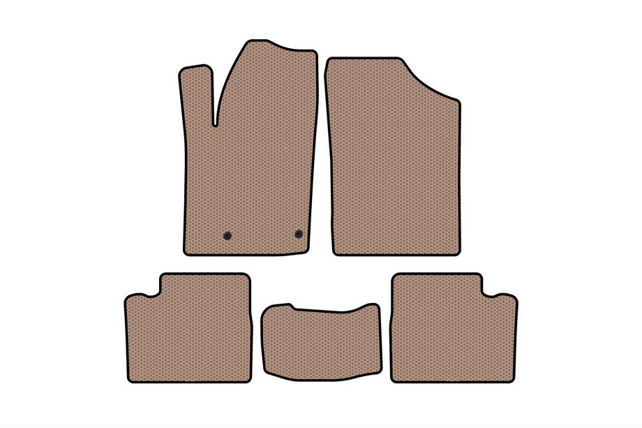 Citroen Berlingo 1996–2008 Gummimåtter Carsuit (Beige) Image