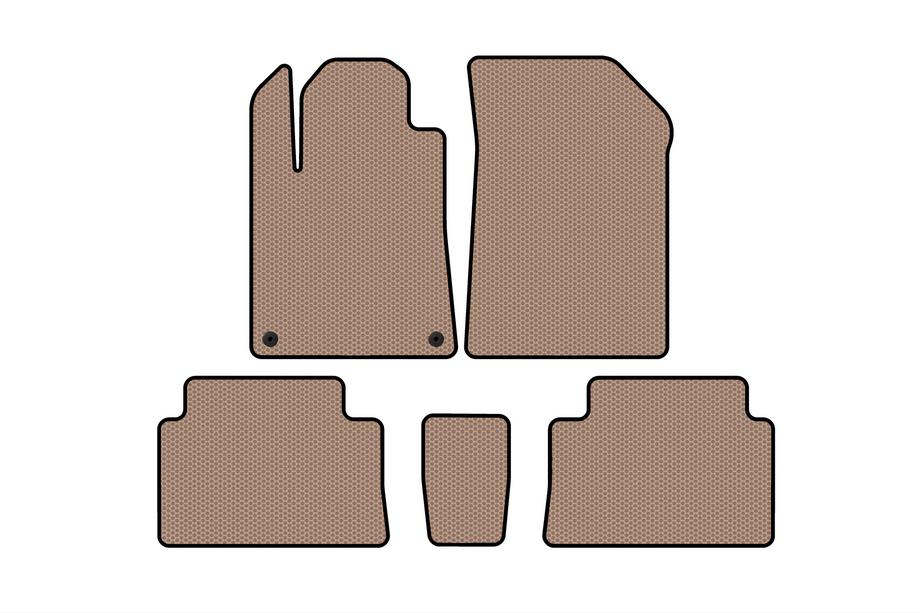 Citroen C-5 2001–2008 Gummimåtter Carsuit (Beige) Image