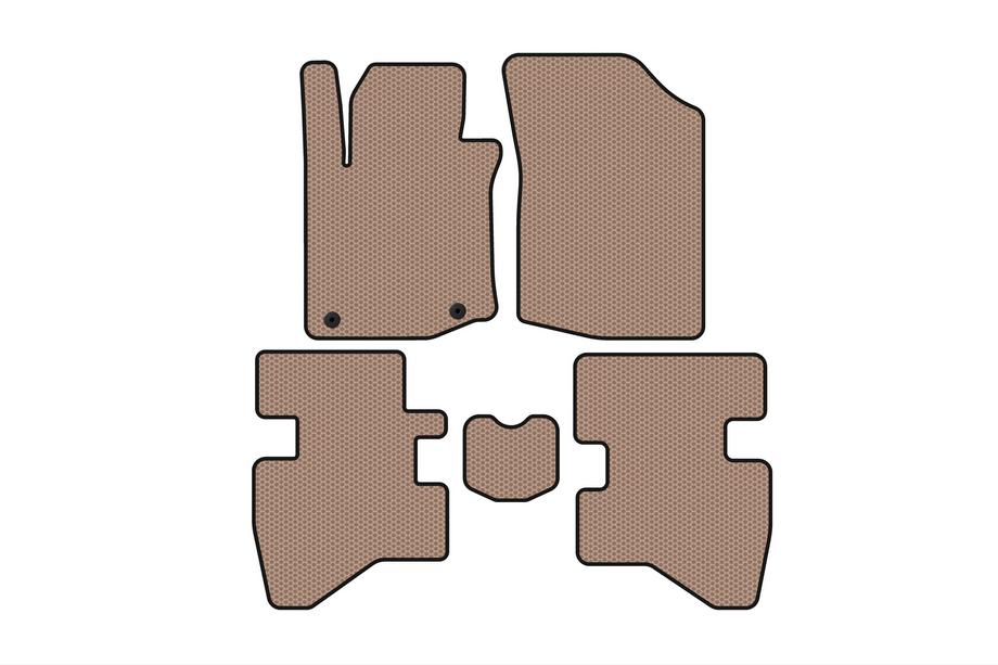 Citroen C-1 2014–2021 Gummimåtter Carsuit (HB, beige) Image