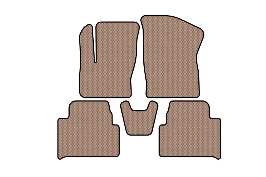 Ford C-Max 2004–2010 Gummimåtter Carsuit (Beige) Image