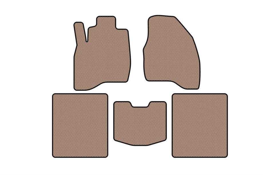 Ford Explorer 2011–2019 Gummimåtter Carsuit (2015-2019, 5-sæders, beige) Image