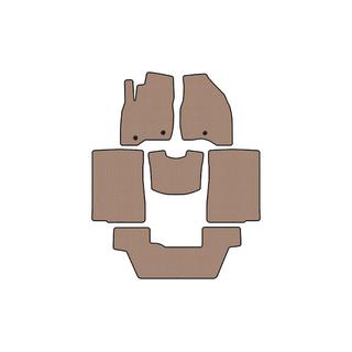 Gummimåtter Carsuit (2015-2017, 3 rækker, 7-sæders, beige) foto 1
