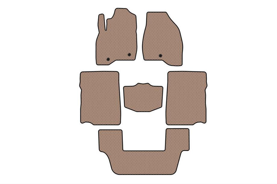 Ford Explorer 2011–2019 Gummimåtter Carsuit (2017-2019, 3. række, 7-personers, beige) Image