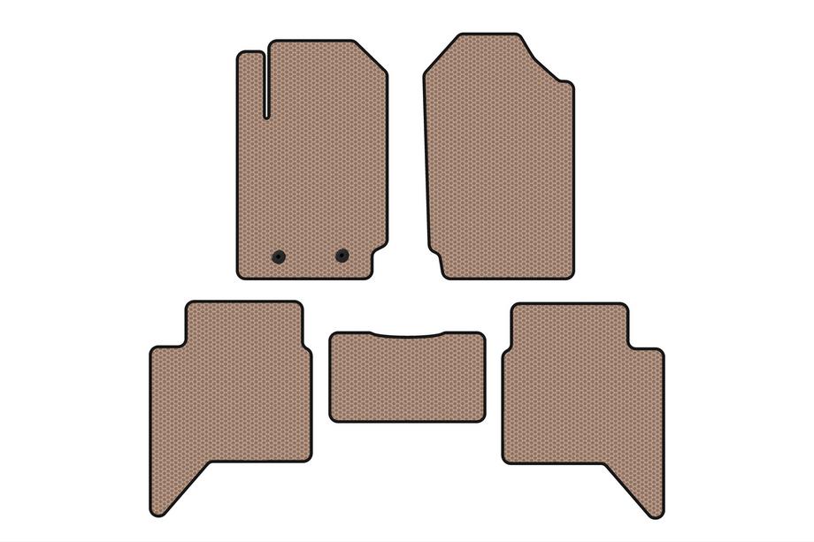 Ford Ranger 2011–2022 Gummimåtter Carsuit (Beige) Image