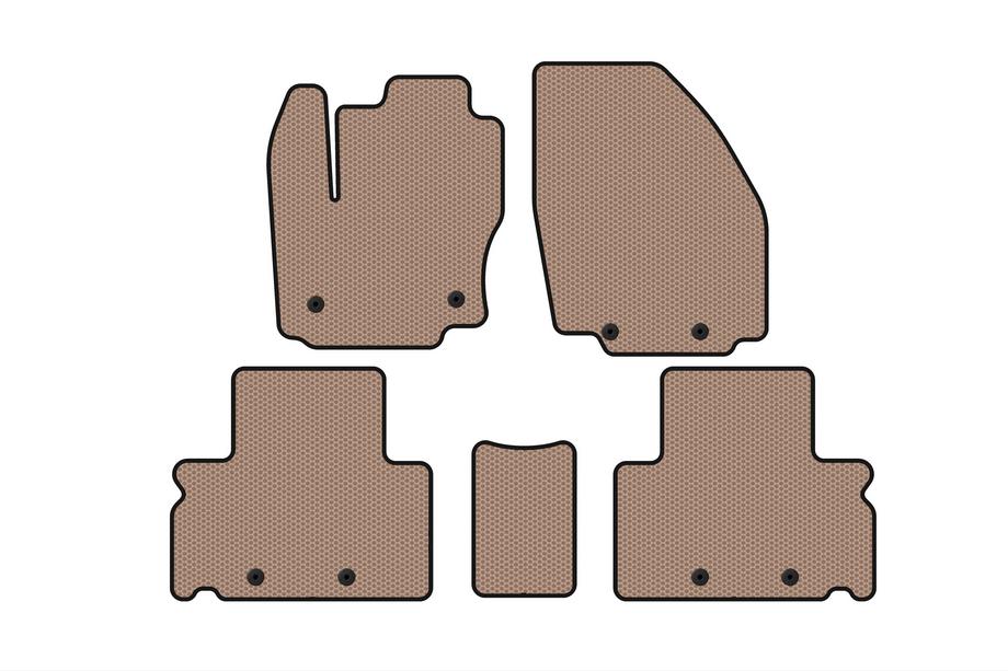 Ford S-Max 2007–2014 Gummimåtter Carsuit (Beige) Image
