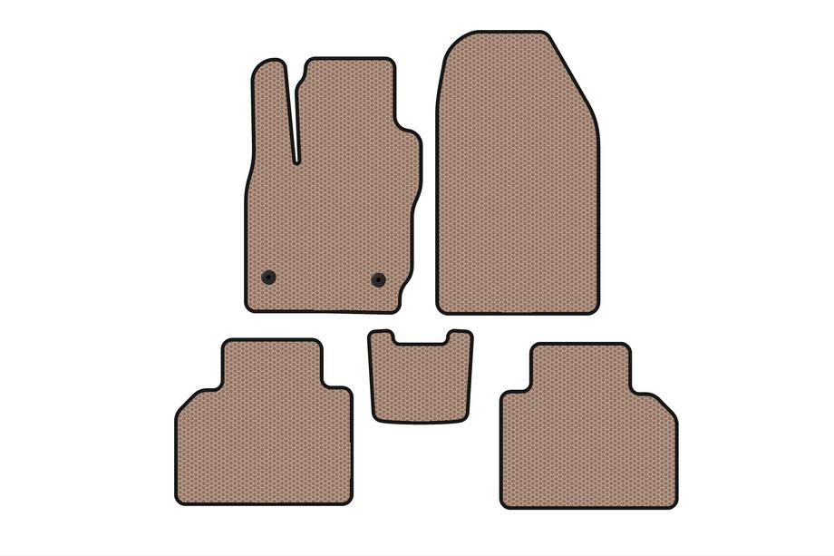 Ford Courier 2014–2023 Gummimåtter Carsuit (Beige) Image