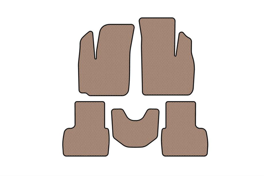 Fiat Doblo I 2001–2005 Gummimåtter Carsuit (Beige) Image