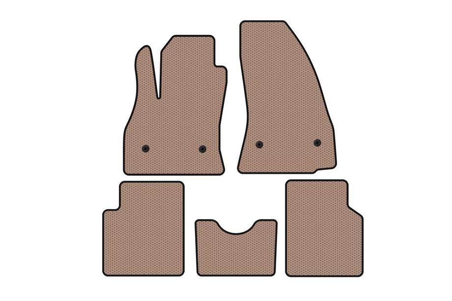 Fiat 500/500L 2013–2022 Carsuit gummimåtter til kabinen (til 500L, beige) Image