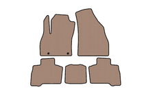 Fiat Fiorino/Qubo 2008–2024 Carsuit gummimåtter til kabinen (til Qubo, 2016+, beige) foto 1