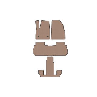 Carsuit gummimåtter til kabinen (3 rækker, 2017-2019, beige) foto 1