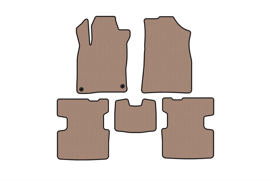 Honda Insight III 2018–2022 Gummimåtter Carsuit (Beige) Image