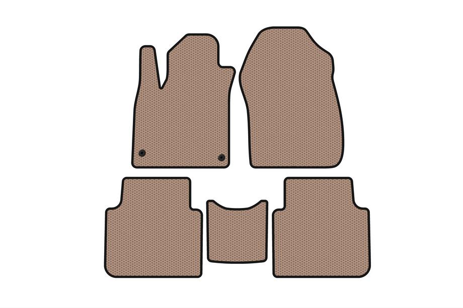 Honda CRV 2017–2022 Gummimåtter Carsuit (7-sæders, beige, 2020-2022) Image
