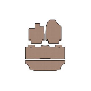 Carsuit gummimåtter til kabine (3 rækker, beige)