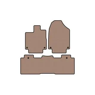 Gummimåtter Carsuit (2 rækker, beige)
