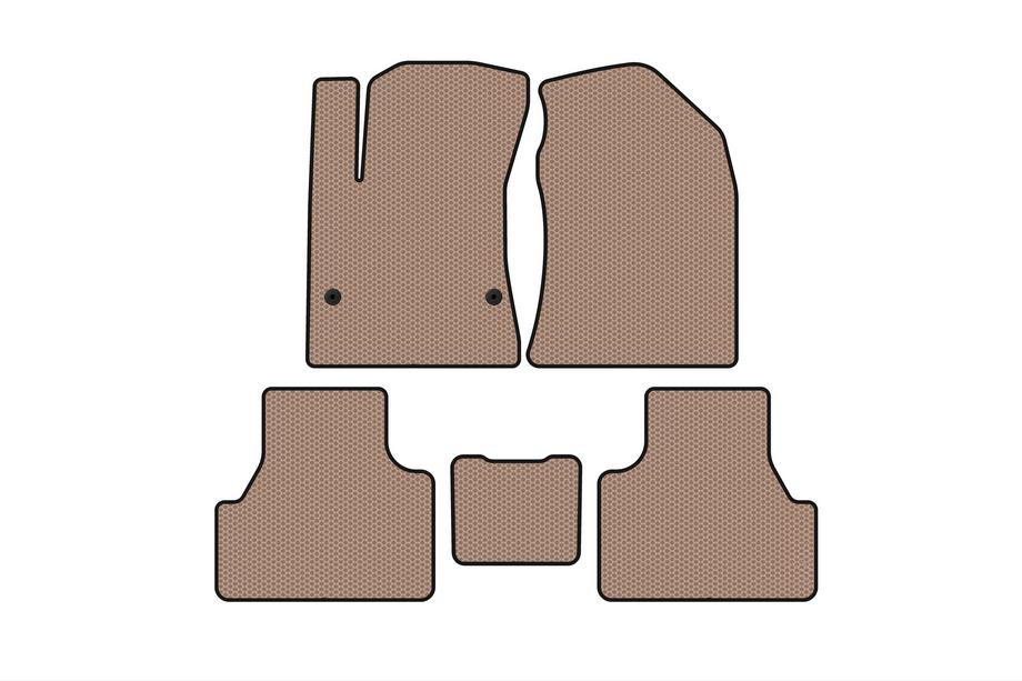Hyundai Kona 2017–2023 Gummimåtter Carsuit (Електро, beige) Image