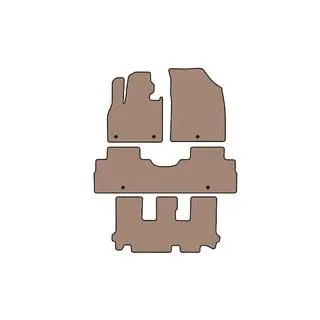 Gummimåtter Carsuit (3 rækker, 8-sæders, beige) foto 1