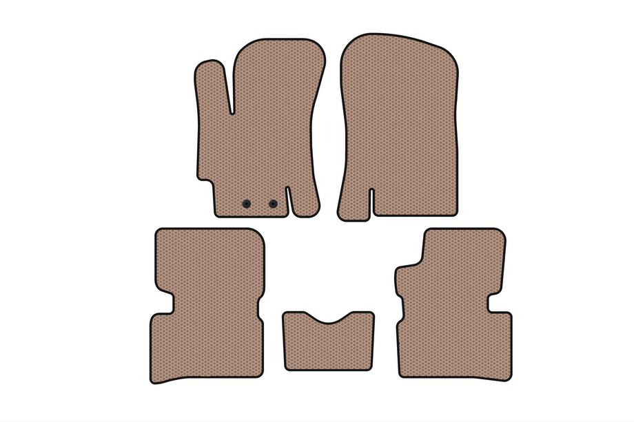 Hyundai Accent 2006–2010 Gummimåtter Carsuit (SD, beige) Image