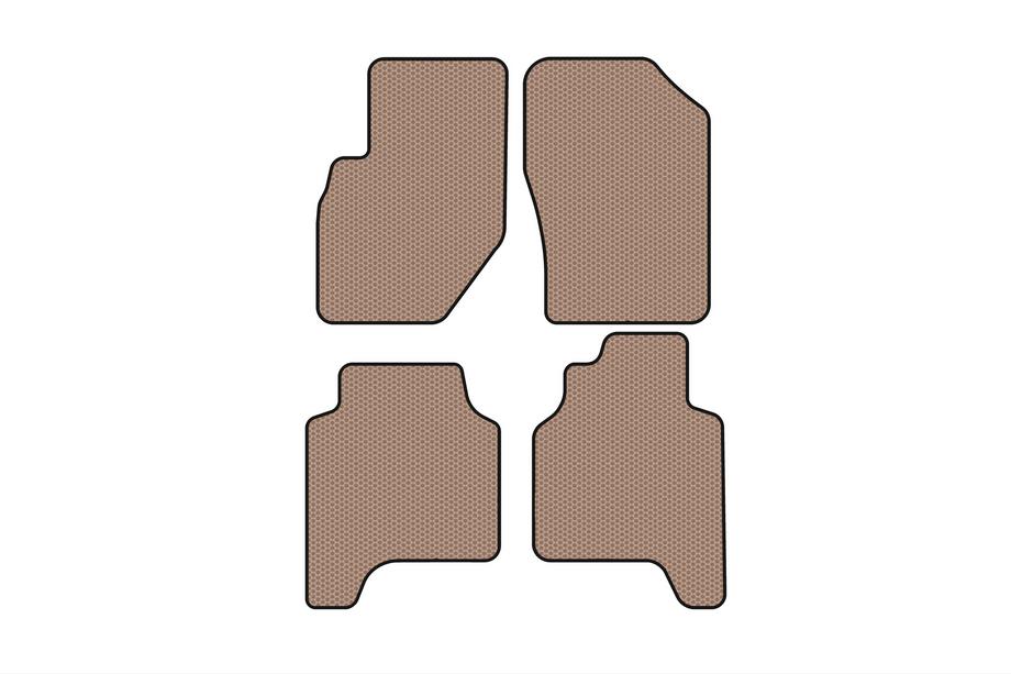 Hyundai Terracan 2001–2007 Gummimåtter Carsuit (Beige) Image