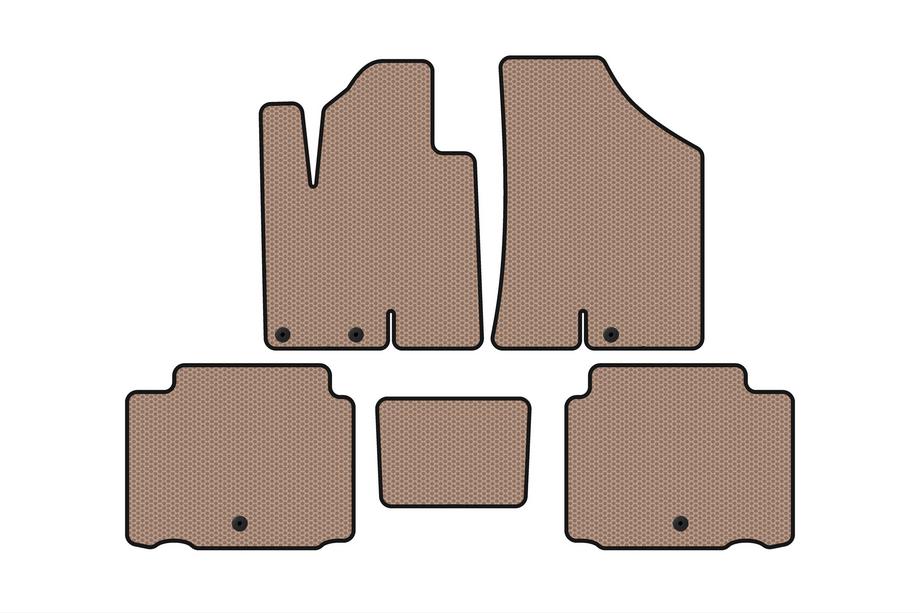 Hyundai IX55 2007–2012 Gummimåtter Carsuit (Beige) Image