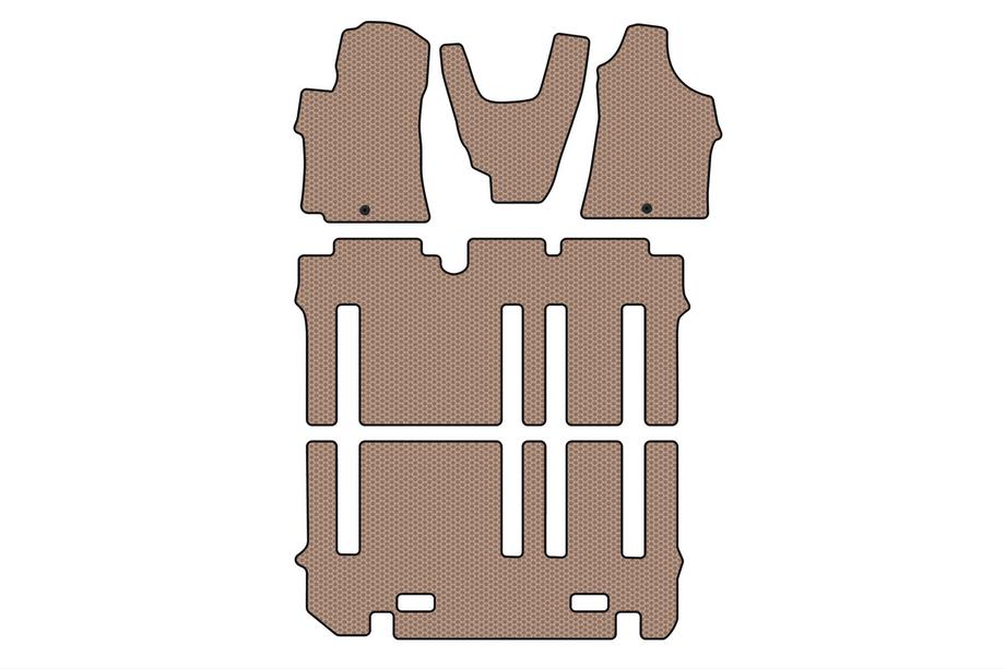 Hyundai H300, H1, Starex 2008–2020 Gummimåtter Carsuit (komplet kabinesæt, beige) Image