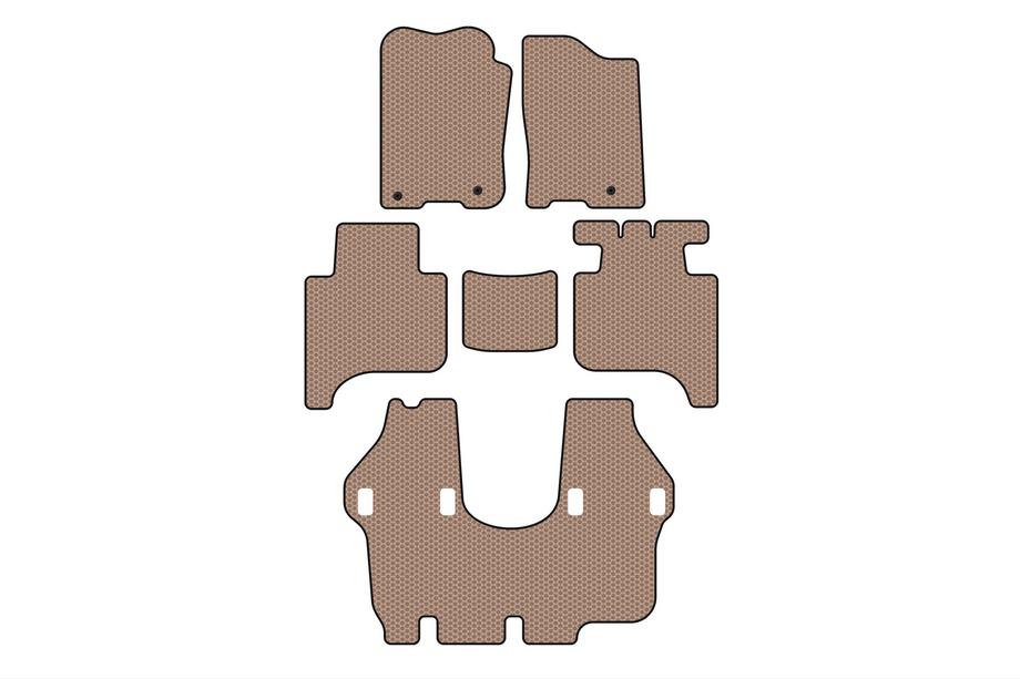 Infiniti QX56 2004–2010 Gummimåtter Carsuit (3 rækker, 2004-2008, beige) Image