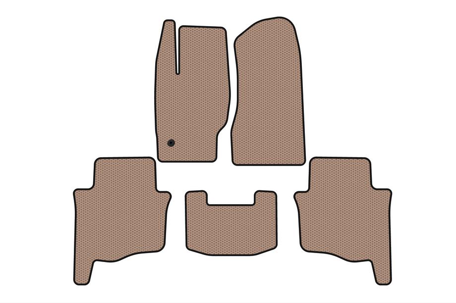 Jeep Grand Cherokee WK 2004–2010 Gummimåtter Carsuit (Beige) Image