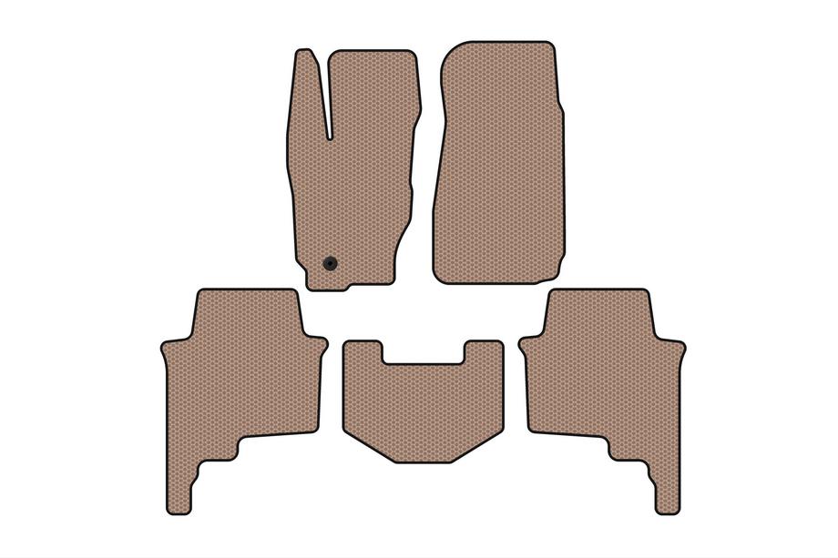 Jeep Commander 2005–2010 Gummimåtter Carsuit (Beige) Image