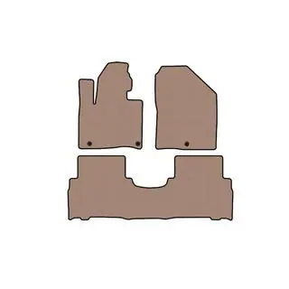Gummimåtter Carsuit (2014-2018, 5-sæders, beige) foto 1