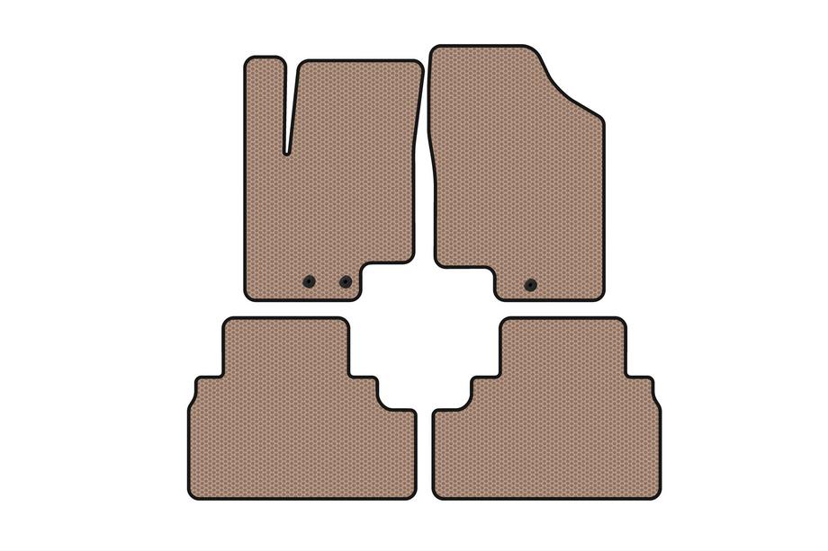 Kia Venga 2010–2019 Gummimåtter Carsuit (Beige) Image