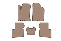 Kia Cerato 2 2010–2013 Gummimåtter Carsuit (SD, beige) foto 1