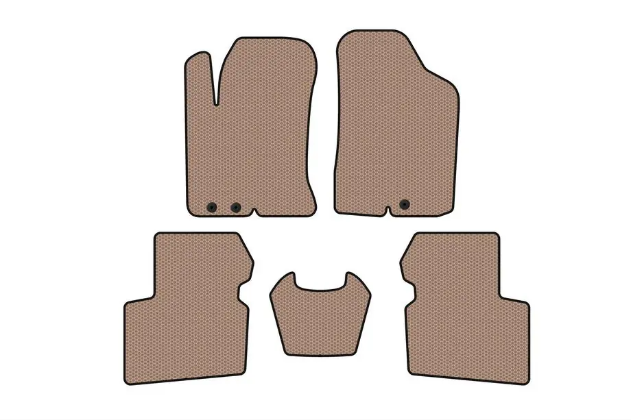 Kia Cerato 2 2010–2013 Gummimåtter Carsuit (SD, beige) Image