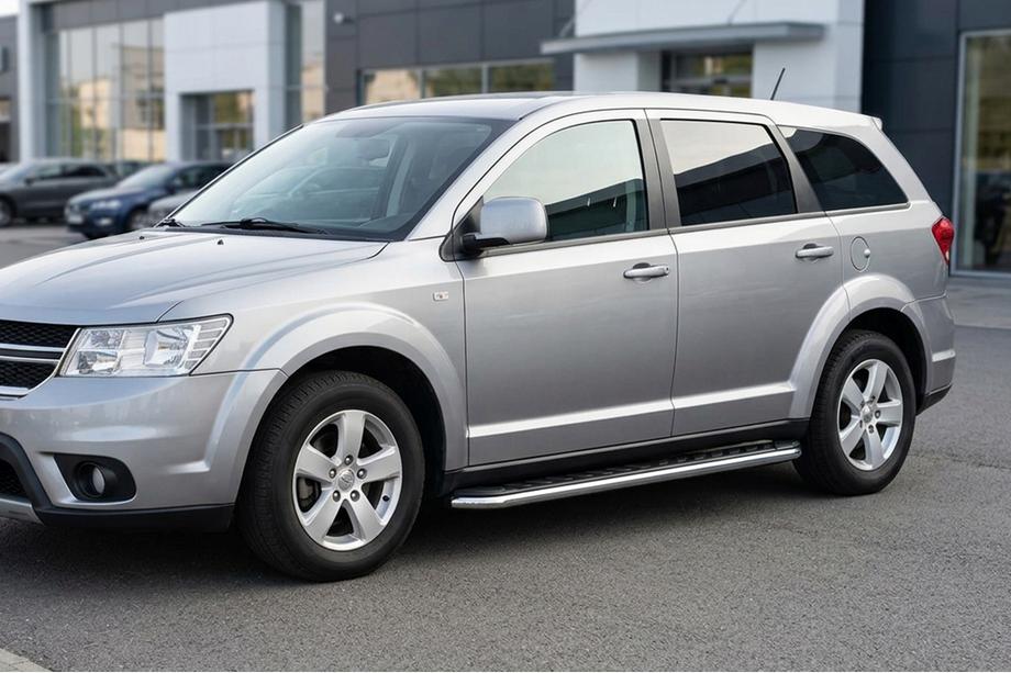 Fiat Freemont 2011–2016 Maydos V1 sidetrin (2 stk., aluminium ↗ rustfrit stål) Image