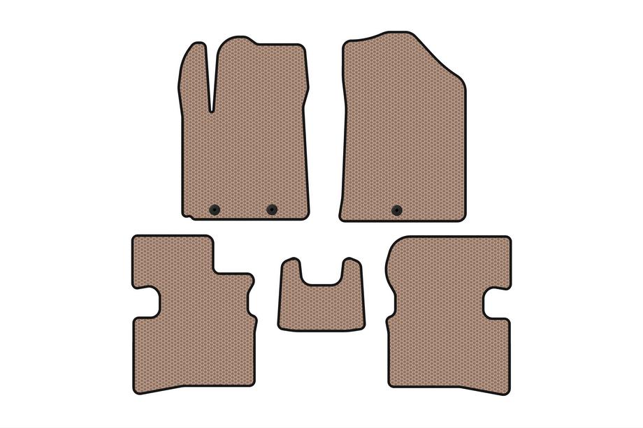Kia Picanto 2004–2011 Gummimåtter Carsuit (2009-2011, HB, beige) Foto 1