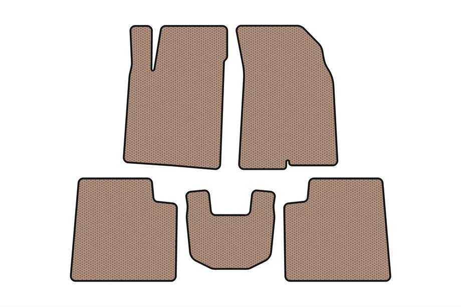 Kia Opirus 2003–2010 Gummimåtter Carsuit (Beige) Image
